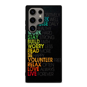 QUOTE INSPIRATIONAL THINK POSITIVELY Samsung Galaxy S24 Ultra Case