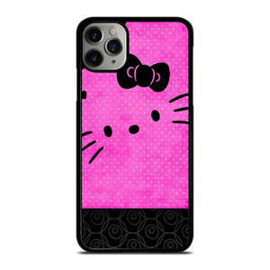HELLO KITTY PINK BLACK iPhone 11 Pro Max Case