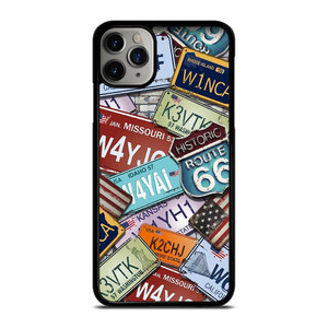 HISTORICAL ROUTE 66 NUMBER PLATE iPhone 11 Pro Max Case HISTORICAL ROUTE 66 NUMBER PLATE iPhone 11 Pro Max Case