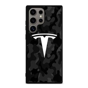 TESLA MOTORS LOGO CAMO Samsung Galaxy S24 Ultra Case