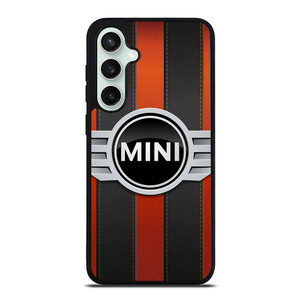 MINI COPER LOGO BLACK RED STRIPES Samsung Galaxy S23 FE Case