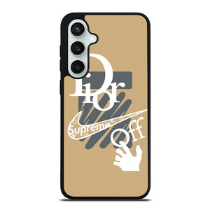 OFF WHITE DIOR SUPREME LOGO Samsung Galaxy S23 FE Case