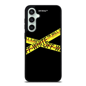 OFF WHITE LOGO STRIP Samsung Galaxy S23 FE Case