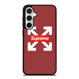 OFF WHITE LOGO X SUPREME RED Samsung Galaxy S23 FE Case