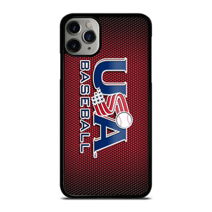 MAJOR BASEBALL LEAGUE LOGO RED iPhone 11 Pro Max Case