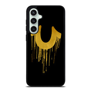 TRUE RELIGION GOLD BLACK LOGO Samsung Galaxy S23 FE Case