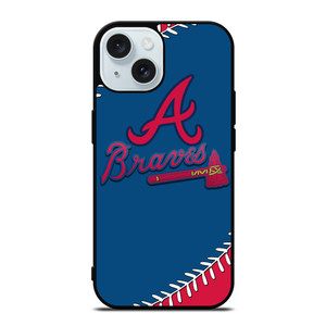 ATLANTA BRAVES ICON BALL BASEBALL iPhone 15  Case Cover
