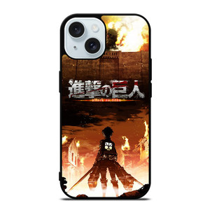 ATTACK ON TITAN COVER ANIME iPhone 15 Case Cover ATTACK ON TITAN COVER ANIME iPhone 15 Case Cover