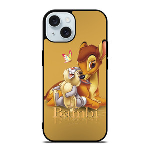 BAMBI AND RABBIT DISNEY CARTOON iPhone 15 Case Cover BAMBI AND RABBIT DISNEY CARTOON iPhone 15 Case Cover