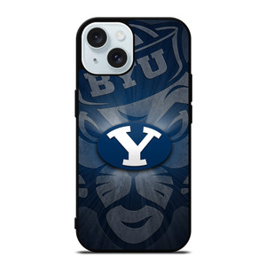 BYU COUGARS BRIGHAM YOUNG UNIVERSITY LOGO iPhone 15  Case Cover BYU COUGARS BRIGHAM YOUNG UNIVERSITY LOGO iPhone 15  Case Cover