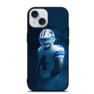 DAK PRESCOTT DALLAS COWBOYS FOOTBALL DARK iPhone 15  Case Cover