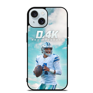 DAK PRESCOTT DALLAS COWBOYS FOOTBALL RISING iPhone 15  Case Cover