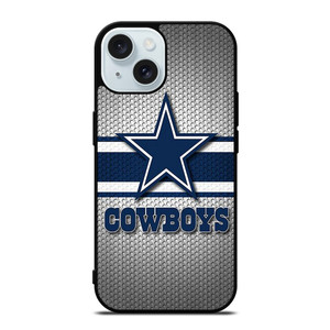 DALLAS COWBOYS NFL LOGO SILVER CARBON iPhone 15  Case Cover