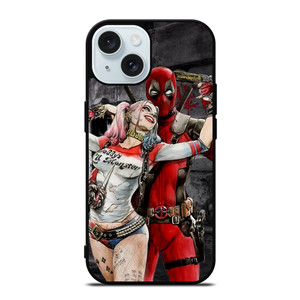 DEADPOOL HARLEY QUINN ART LOVE iPhone 15  Case Cover