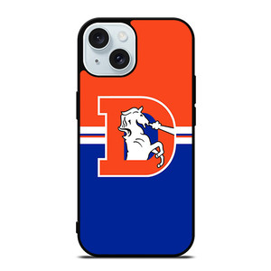 DENVER BRONCOS HORSE WHITE LOGO iPhone 15  Case Cover
