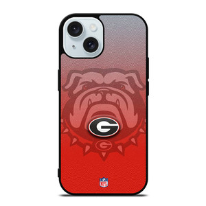 GEORGIA BULLDOGS FOOTBALL RED iPhone 15  Case Cover