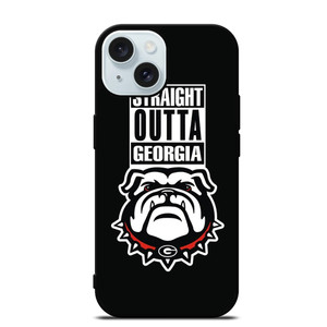 GEORGIA BULLDOGS UGA STRAIGHT OUTTA iPhone 15  Case Cover