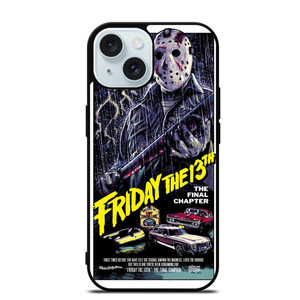 JASON FRIDAY THE 13TH POSTER iPhone 15 Case Cover JASON FRIDAY THE 13TH POSTER iPhone 15 Case Cover