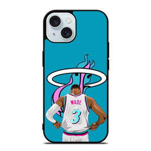 MIAMI HEAT DWYANE WADE 3 BASKETBALL iPhone 15  Case Cover