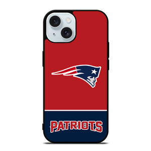 NEW ENGLAND PATRIOTS STRIPS FOOTBALL LOGO iPhone 15  Case Cover