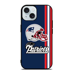 NEW ENGLAND PATRIOTS STRIPS HELMET iPhone 15  Case Cover