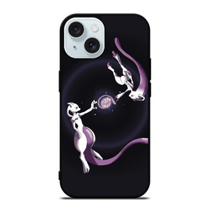 POKEMON MEWTWO MEW ART iPhone 15  Case Cover POKEMON MEWTWO MEW ART iPhone 15  Case Cover