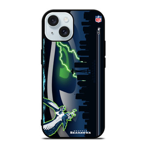 SEATTLE SEAHAWKS LOGO NFL TEAM MASCOT iPhone 15  Case Cover
