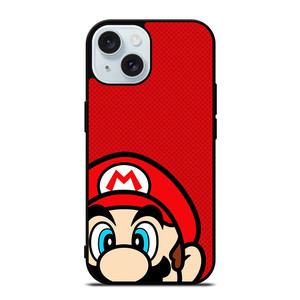 SUPER MARIO BROS FACE NINTENDO GAMES iPhone 15  Case Cover SUPER MARIO BROS FACE NINTENDO GAMES iPhone 15  Case Cover