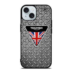 TRIUMPH MOTORCYCLE EMBLEM iPhone 15  Case Cover TRIUMPH MOTORCYCLE EMBLEM iPhone 15  Case Cover