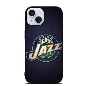 UTAH JAZZ BASKETBALL TEAM WOODEN LOGO iPhone 15  Case Cover