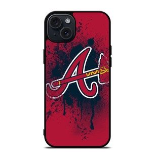 ATLANTA BRAVES MLB LOGO INITIAL iPhone 15 Plus Case ATLANTA BRAVES MLB LOGO INITIAL iPhone 15 Plus Case
