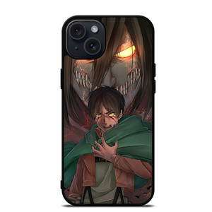 ATTACK ON TITAN EREN YEAGER ANIME MANGA iPhone 15 Plus Case ATTACK ON TITAN EREN YEAGER ANIME MANGA iPhone 15 Plus Case