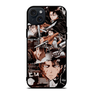ATTACK ON TITAN SKETCH ANIME MANGA iPhone 15 Plus Case ATTACK ON TITAN SKETCH ANIME MANGA iPhone 15 Plus Case