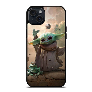 BABY YODA COSMIC STAR WARS iPhone 15 Plus Case BABY YODA COSMIC STAR WARS iPhone 15 Plus Case