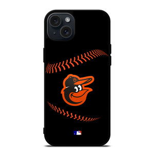 BALTIMORE ORIOLES BASEBALL BLACK iPhone 15 Plus Case