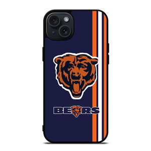 CHICAGO BEARS STRIPS ICON iPhone 15 Plus Case CHICAGO BEARS STRIPS ICON iPhone 15 Plus Case