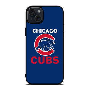 CHICAGO CUBS BLUE RED LOGO BASEBALL iPhone 15 Plus Case CHICAGO CUBS BLUE RED LOGO BASEBALL iPhone 15 Plus Case
