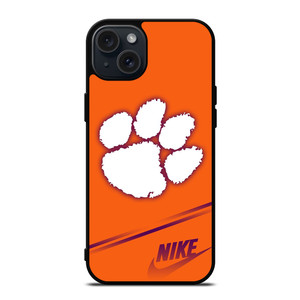CLEMSON TIGERS FOOTBALL LOGO NIKE iPhone 15 Plus Case CLEMSON TIGERS FOOTBALL LOGO NIKE iPhone 15 Plus Case