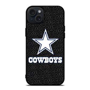 DALLAS COWBOYS FOOTBALL BLACK WALL iPhone 15 Plus Case