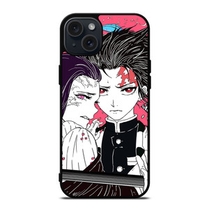 DEMON SLAYER TANJIRO AND NEZUKO iPhone 15 Plus Case DEMON SLAYER TANJIRO AND NEZUKO iPhone 15 Plus Case