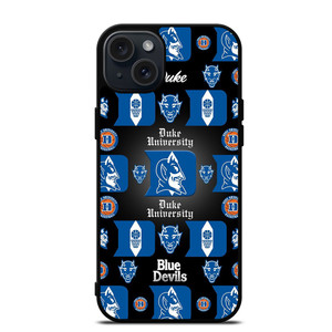 DUKE BLUE DEVILS LOGO BASKETBALL COLLAGE iPhone 15 Plus Case DUKE BLUE DEVILS LOGO BASKETBALL COLLAGE iPhone 15 Plus Case