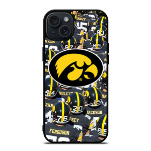 IOWA HAWKEYES COLLAGE FOOTBALL iPhone 15 Plus Case