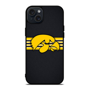 IOWA UNIVERSITY FOOTBALL TEAM LOGO iPhone 15 Plus Case