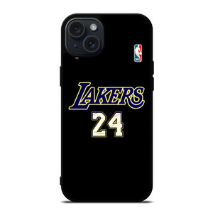 KOBE BRYANT LA LAKERS NBA NUMBER PLAYER iPhone 15 Plus Case