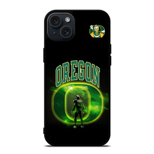 OREGON DUCKS FOOTBALL UNIVERSITY TEAM LOGO iPhone 15 Plus Case