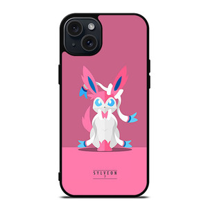 PINK POKEMON EVEE EVOLUTION SYLVEON iPhone 15 Plus Case