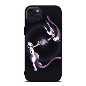 POKEMON MEWTWO MEW ART iPhone 15 Plus Case POKEMON MEWTWO MEW ART iPhone 15 Plus Case