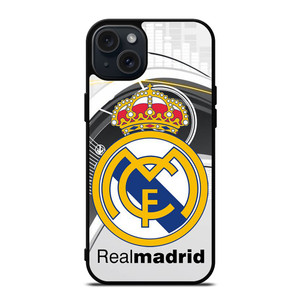 REAL MADRID FOOTBALL CLUB LOGO iPhone 15 Plus Case REAL MADRID FOOTBALL CLUB LOGO iPhone 15 Plus Case