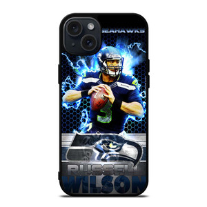 RUSSELL WILSON SEATTLE SEAHAWKS NFL iPhone 15 Plus Case RUSSELL WILSON SEATTLE SEAHAWKS NFL iPhone 15 Plus Case