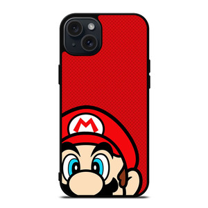 SUPER MARIO BROS FACE NINTENDO GAMES iPhone 15 Plus Case SUPER MARIO BROS FACE NINTENDO GAMES iPhone 15 Plus Case